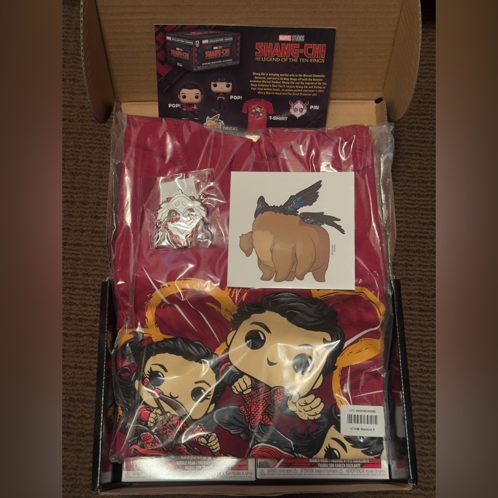 Marvel Shang-Chi Collector Corps Box with Red and Black Design